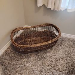 Antique Moses Basket From Portugal 