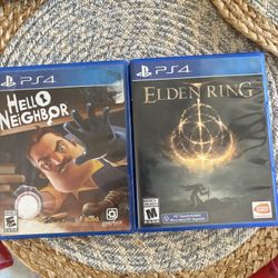 PS4 Elden Ring And Hello Neighbor