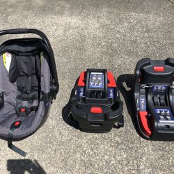 Britax B Safe Infant Car Seat with Two Bases