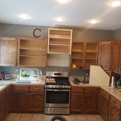 Kitchen Reface by Wood Fx... before and after..