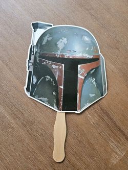 FREE Star Wars Boba Fett Helmet Hand Fan