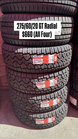 275/60/20 New GT Radial Tires Available!!