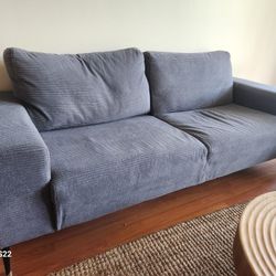 Blue Fabric Sofa