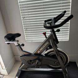 MaxKare Indoor Cycling Exercise Bike with Floor Mat