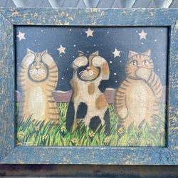 Whimsical Cats..Hear no evil, see no evil, speak no evil. A D Foster.