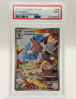 POKEMON JTG : LYCANROC PSA 9