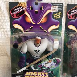 Vintage 1996 Mighty Ducks Hockey Superstars “Bodycheck Grin” Figure