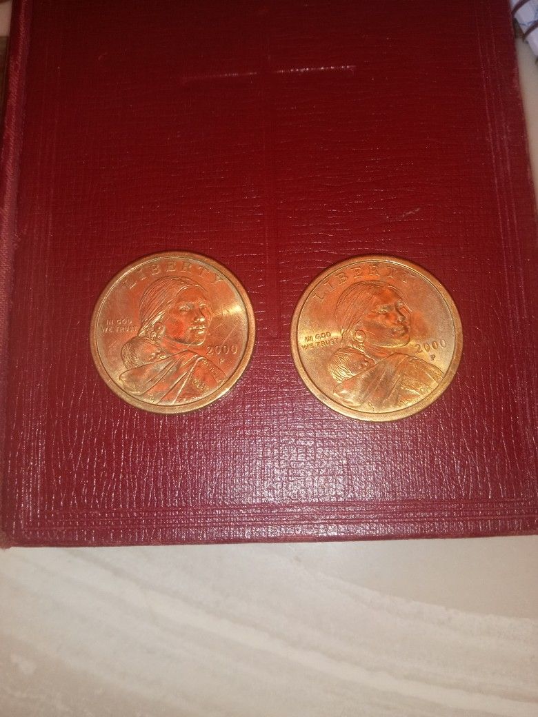 Two Sacagawea Coins 