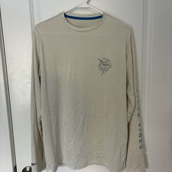 Men size small Vineyard vines Tan and blue long sleeve shirt