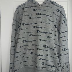 Champion Sweatshirt Hoodie Size L