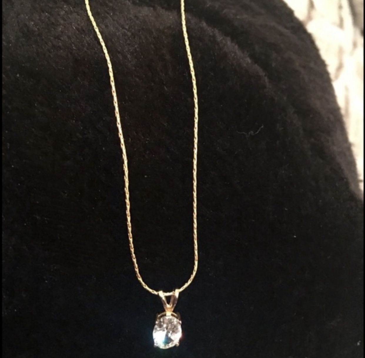 NEW Gorgeous crystal 14kgold plate Necklace