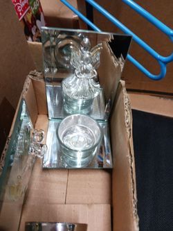 Antique Candle Holders With Mirrors
