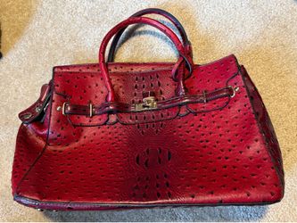Red bag w/ matching pouch