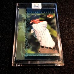Tiger Woods 2001 Upper Deck Tiger Edges Out Sergio For PGA title 1999! Golf LEGEND 
