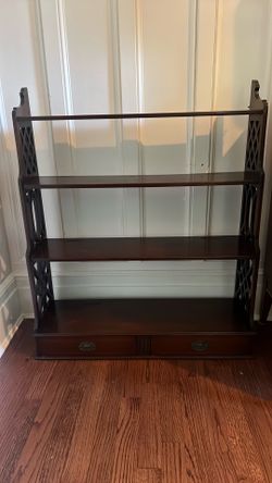 beautiful shelf with drawers