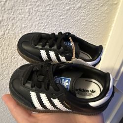 Baby/Toddler Black Adidas Sambas 4k