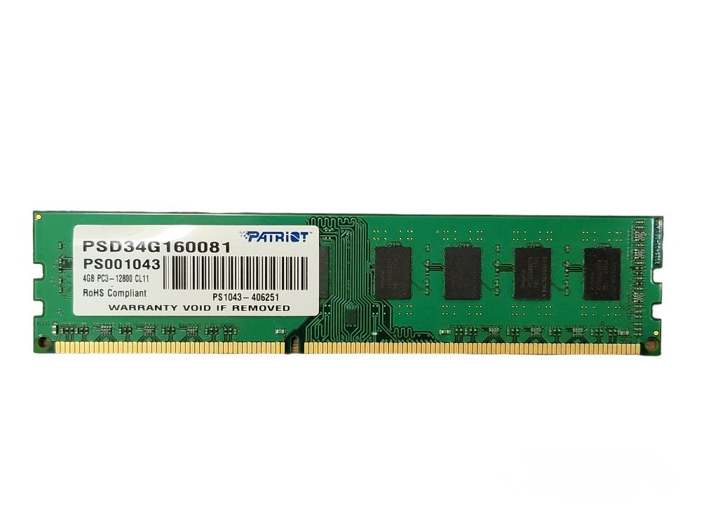PATRIOT 4GB DDR3 2400MHz PC4-19200 288 pin Desktop Memory Non ECC 2400 Low Density RAM