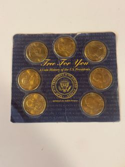 Vintage "Free For You" History of U.S. Presidents Coin Set