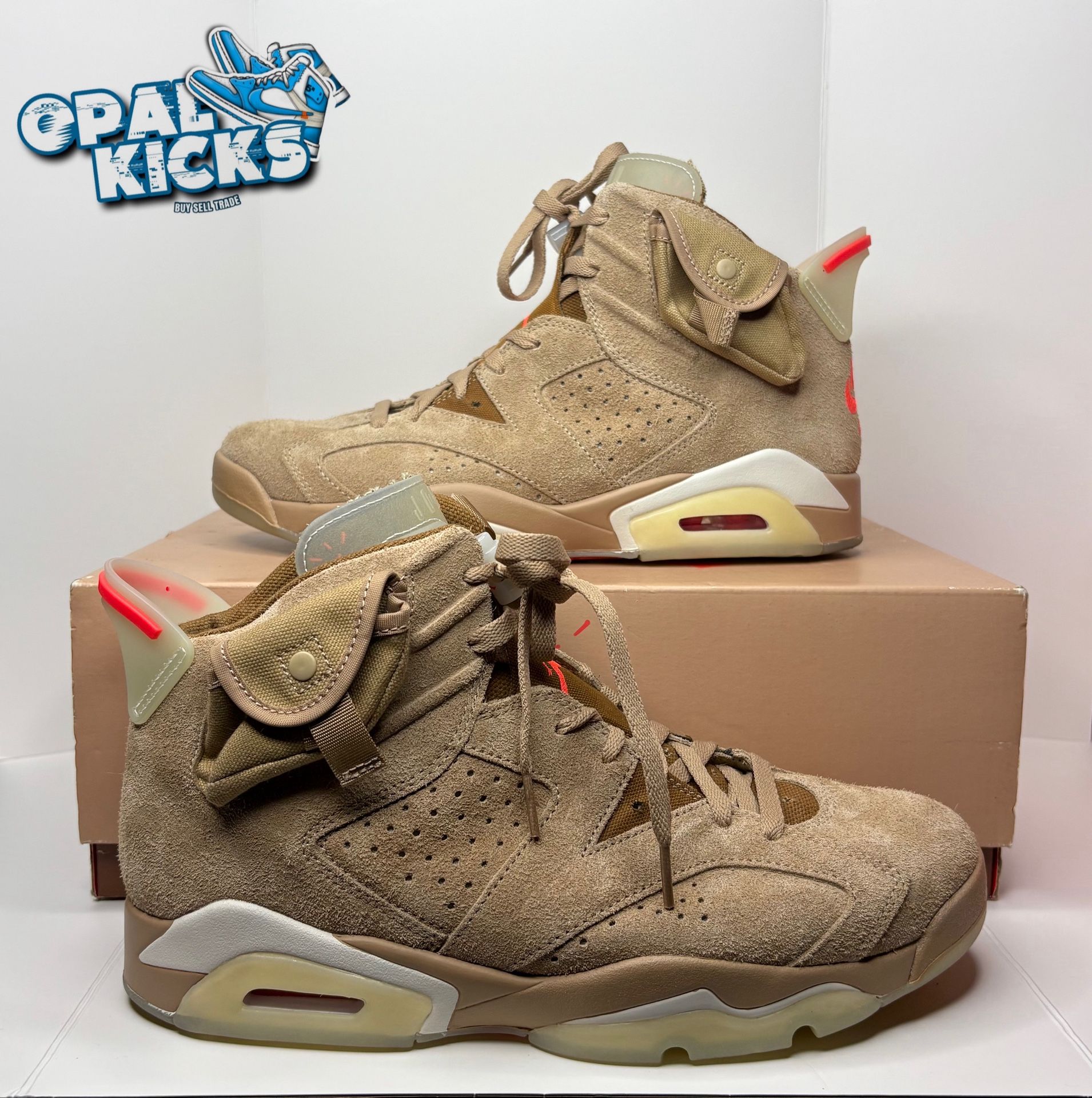 Size 10.5M - Jordan 6 “Travis Scott British Khaki”