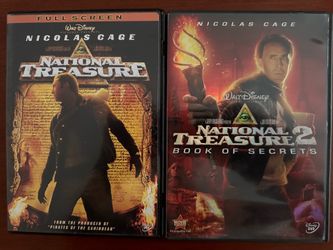 National Treasure 1 & 2 DVD Movie Bundle - Nicolas Cage