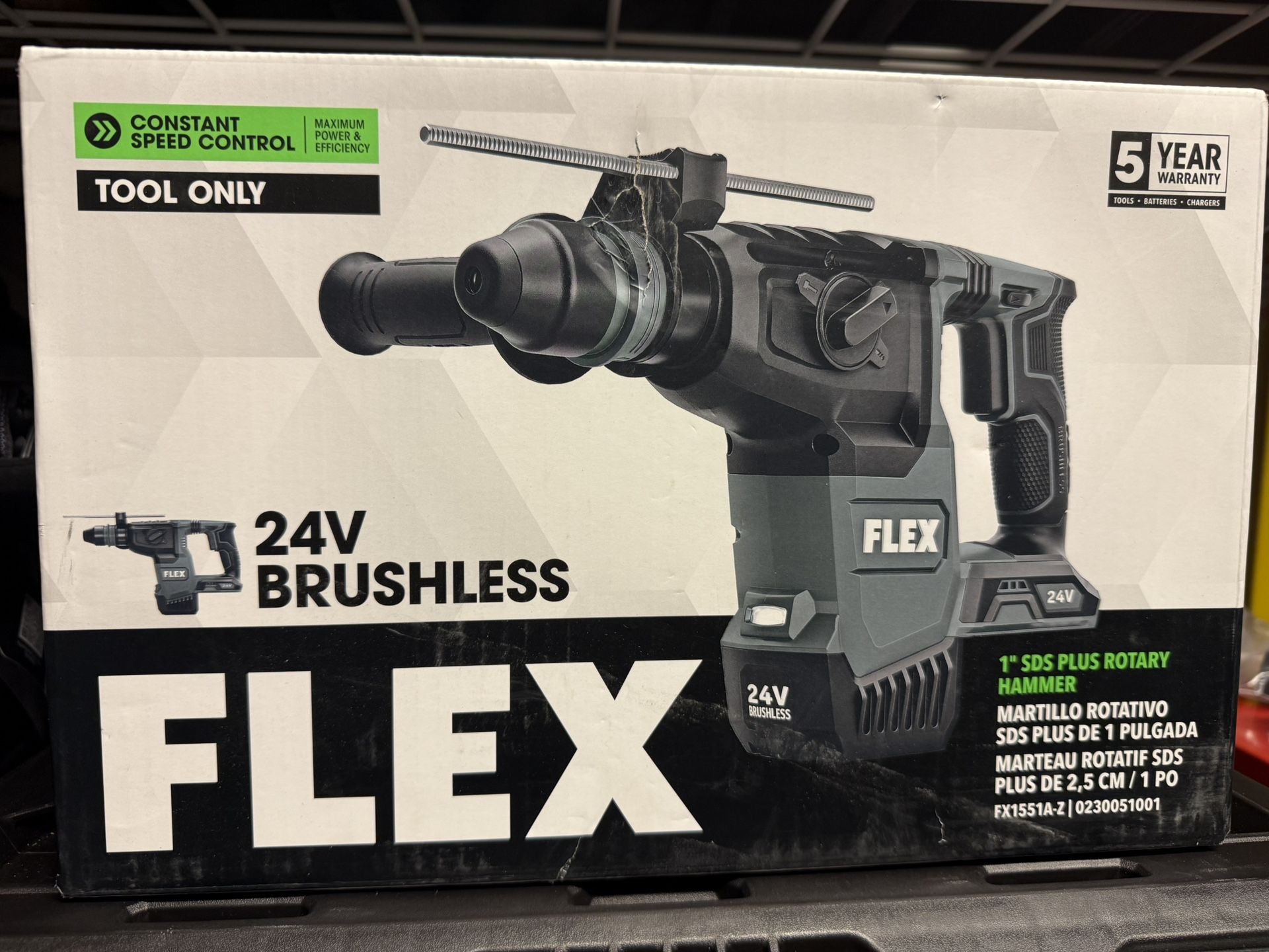 Flex 24V Brushless 1” SDS Plus Rotary Hammer Drill Brand New In Box
