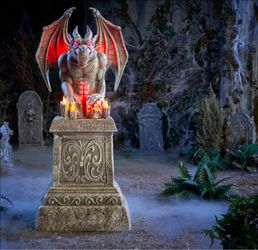5.5 FT Grave & Bones LED Gargoyle