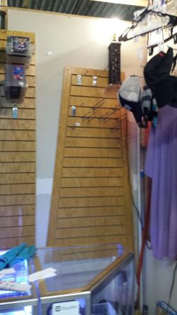 Blonde slat wall