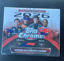 2026 Topps Chrome F1 Formula 1 Racing Mega Box Sealed
