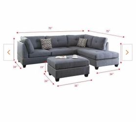 Gray Sectional Sofa