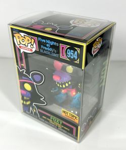 Funko Pop FNAF Blacklight Foxy 954 Hot Topic exclusive w protector