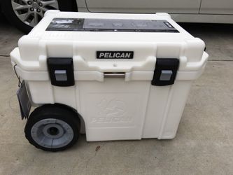 Pelican Wheeled Cooler 45 Quarts White