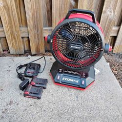 Eco Max portable mister job site fan