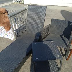 3 Pc One Lounge Chair One Rocking Chair With A Table $100 For All3 