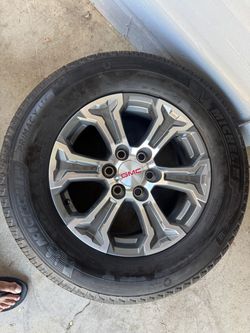 4 brand new rims and tires with spare included.