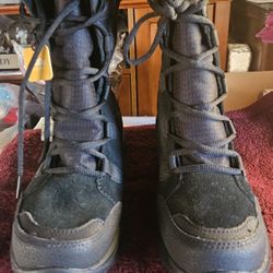 Columbia Ice Maiden II Winter Snow Boots Womens Size 7.5 EUR 38 Black Leather