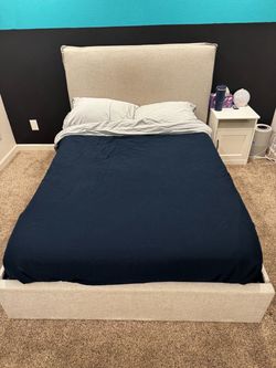 Gray Full Size Storage Bed