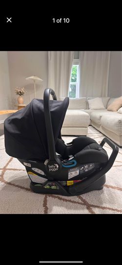 New Baby Jogger City GO 2 Infant Car Seat, Slate, Gray + Base
