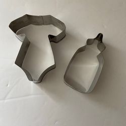 Baby Shower Bottle & Bodysuit Metal Cookie Cutters