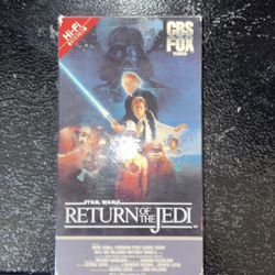 Star Wars: Return of the Jedi (VHS, 1986)  Red Label Watermarks CBS