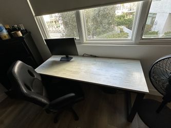 Office Desk With Printer And Chair