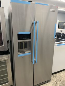 Kitchen aid side by side in stainless steel counter depth