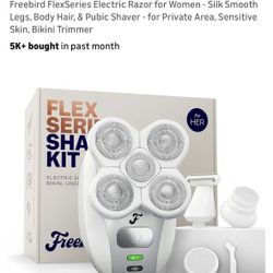 Freebird FlexSeries Electric Razor for Women - Silk Smooth Legs, Body Hair, & Pubic Shaver - for Private Area, Sensitive Skin, Bikini Trimmer
