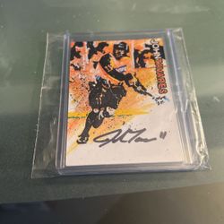 John Tavares Autographed Buffalo Bandits Sketch Card 