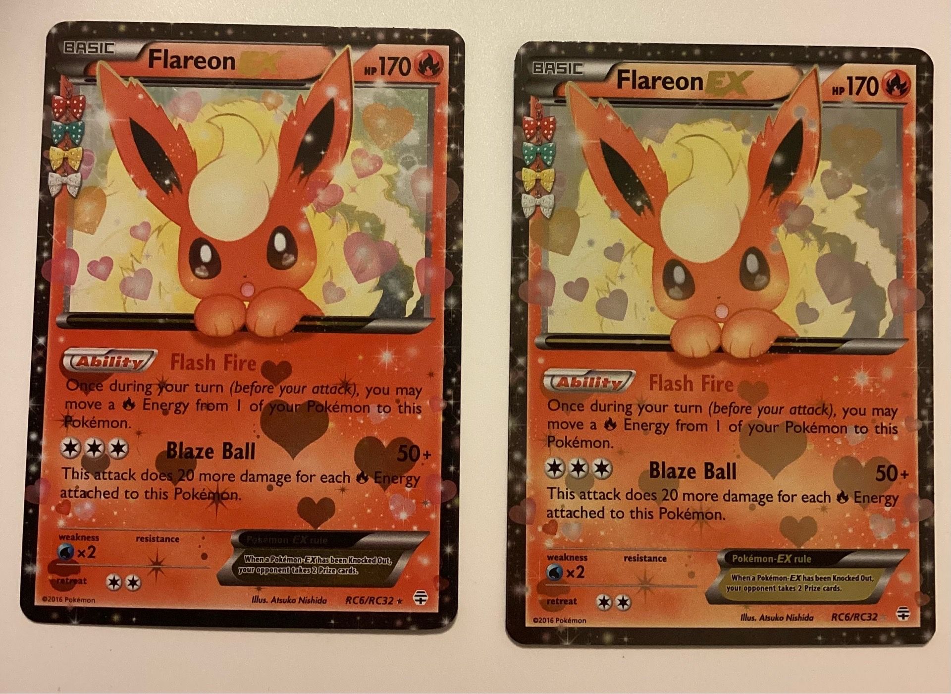Flareon EX POKÉMON Generations Radiant Collection Near Mint, $65 each