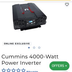 4000 Watt Inverter And Marine Deep Cycle Battery 