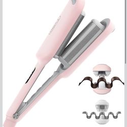 New Curling Iron Hair Crimper Waver - TYMO ROVY Beach Waves Curling Wand Ionic