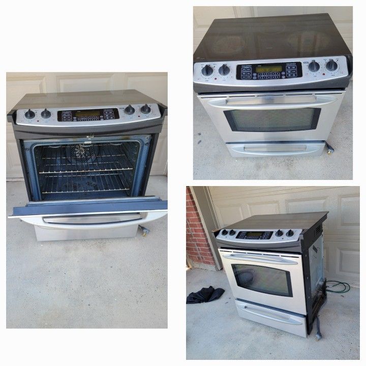 GE electric stove and top ventilator
