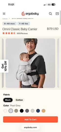 Ergo baby carrier