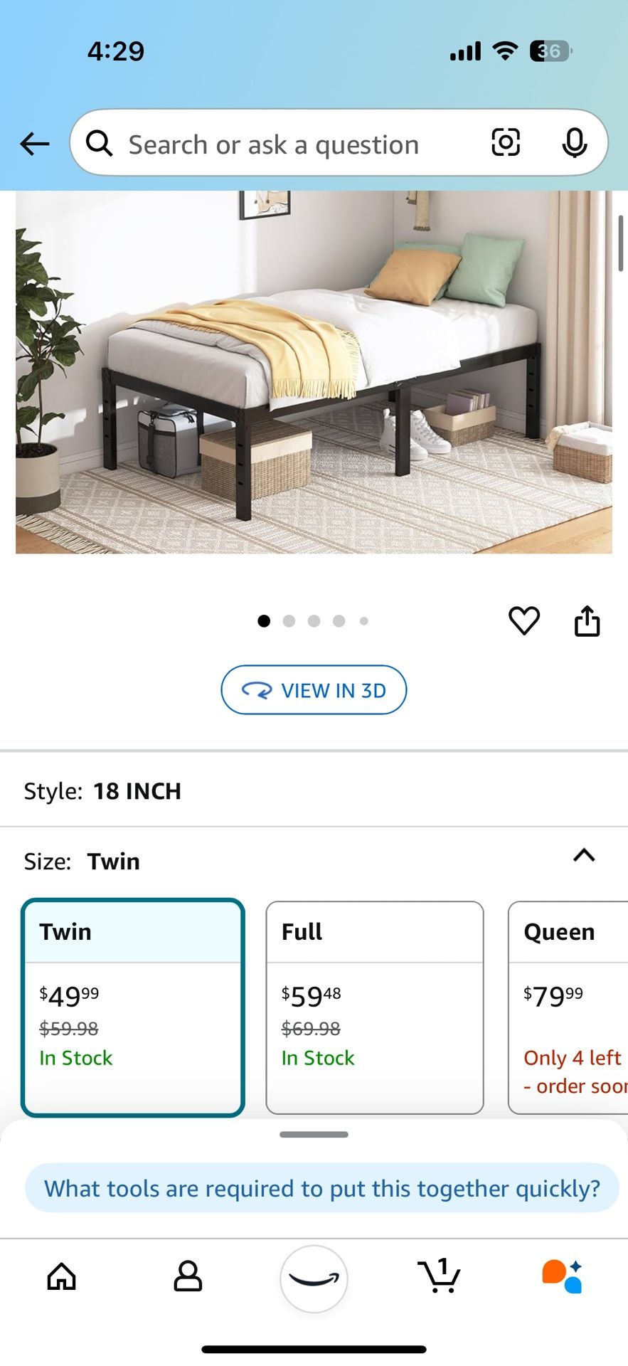 Twin Size Bed Frame