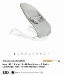 Munchkin baby bouncer/ rocker